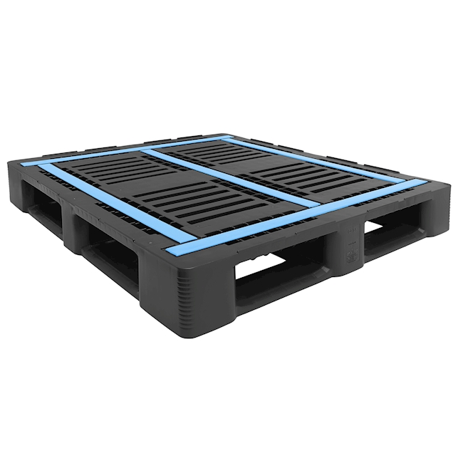 Industrial Pallet CR3-5 ECO, PE-HD, black